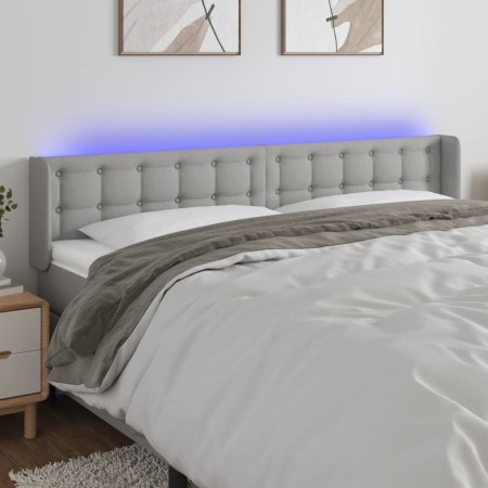 Cabecero con LED de tela gris claro 203x16x78/88 cm de vidaXL, Cabeceros y pies de cama - Ref: Foro24-3123692, Precio: 78,53 ...