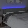Hellgraues Stoffkopfteil mit LED 203x16x78/88 cm von vidaXL, Kopf- und Fußteile - Ref: Foro24-3123692, Preis: 77,27 €, Rabatt: %