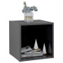 Muebles TV 4 uds madera contrachapada gris brillo 37x35x37 cm de vidaXL, Muebles TV - Ref: Foro24-805524, Precio: 51,63 €, De...