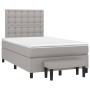 Cama box spring con colchón tela gris claro 120x200 cm de vidaXL, Camas y somieres - Ref: Foro24-3136901, Precio: 436,52 €, D...