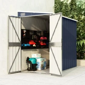 Wall garden shed galvanized steel 118x194x178 cm by vidaXL, Sheds - Ref: Foro24-316223, Price: 168,71 €, Discount: %