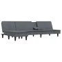 L-shaped sofa bed dark gray velvet 255x140x70 cm by vidaXL, Sofas - Ref: Foro24-3157261, Price: 434,09 €, Discount: %