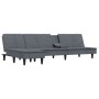 Sofá cama en forma de L terciopelo gris oscuro 255x140x70 cm de vidaXL, Sofás - Ref: Foro24-3157261, Precio: 424,52 €, Descue...