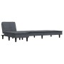 Sofá cama en forma de L terciopelo gris oscuro 255x140x70 cm de vidaXL, Sofás - Ref: Foro24-3157261, Precio: 424,52 €, Descue...
