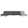 Sofá cama en forma de L terciopelo gris oscuro 255x140x70 cm de vidaXL, Sofás - Ref: Foro24-3157261, Precio: 424,52 €, Descue...