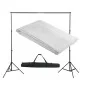 Sistema de soporte de telón fondo 300x300 cm blanco de vidaXL, Fondos - Ref: Foro24-160068, Precio: 74,97 €, Descuento: %