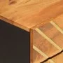 Mesita de noche madera maciza mango marrón y negro 50x33x60 c de vidaXL, Mesitas de noche - Ref: Foro24-356791, Precio: 65,76...