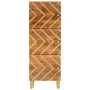 Aparador alto madera maciza mango marrón y negro 40x33,5x110 cm de vidaXL, Aparadores - Ref: Foro24-356812, Precio: 126,53 €,...