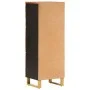 Aparador alto madera maciza mango marrón y negro 40x33,5x110 cm de vidaXL, Aparadores - Ref: Foro24-356812, Precio: 126,53 €,...