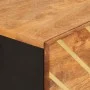 Aparador alto madera maciza mango marrón y negro 40x33,5x110 cm de vidaXL, Aparadores - Ref: Foro24-356812, Precio: 126,53 €,...