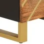 Aparador alto madera maciza mango marrón y negro 40x33,5x110 cm de vidaXL, Aparadores - Ref: Foro24-356812, Precio: 126,53 €,...