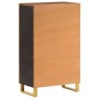 Aparador de madera maciza mango marrón y negro 60x33,5x100 cm de vidaXL, Aparadores - Ref: Foro24-356813, Precio: 149,13 €, D...