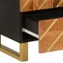 Aparador de madera maciza mango marrón y negro 60x33,5x100 cm de vidaXL, Aparadores - Ref: Foro24-356813, Precio: 159,22 €, D...