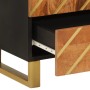 Aparador de madera maciza mango marrón y negro 60x33,5x100 cm de vidaXL, Aparadores - Ref: Foro24-356813, Precio: 149,13 €, D...