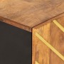 Aparador de madera maciza mango marrón y negro 60x33,5x100 cm de vidaXL, Aparadores - Ref: Foro24-356813, Precio: 149,13 €, D...