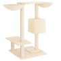 Rascador para gatos con postes para rascar color crema 82 cm en Mobiliario para gatos | Comprar online en Foru.es