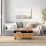 Solid mango wood black and brown coffee table 80x54x40 cm by vidaXL, Coffee table - Ref: Foro24-356796, Price: 97,84 €, Disco...