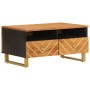 Mesa de centro madera maciza mango negro y marrón 80x54x40 cm de vidaXL, Mesas de centro - Ref: Foro24-356796, Precio: 98,70 ...