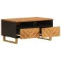Mesa de centro madera maciza mango negro y marrón 80x54x40 cm de vidaXL, Mesas de centro - Ref: Foro24-356796, Precio: 97,84 ...