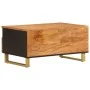 Solid mango wood black and brown coffee table 80x54x40 cm by vidaXL, Coffee table - Ref: Foro24-356796, Price: 97,84 €, Disco...