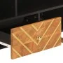 Mueble de TV madera maciza mango marrón y negro 100x33,5x46 cm de vidaXL, Muebles TV - Ref: Foro24-356799, Precio: 68,34 €, D...