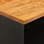 Mueble de TV madera maciza mango marrón y negro 100x33,5x46 cm de vidaXL, Muebles TV - Ref: Foro24-356799, Precio: 68,34 €, D...