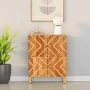 Mueble auxiliar madera maciza mango marrón/negro 60x33,5x75 cm de vidaXL, Aparadores - Ref: Foro24-356809, Precio: 129,23 €, ...
