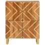 Mueble auxiliar madera maciza mango marrón/negro 60x33,5x75 cm de vidaXL, Aparadores - Ref: Foro24-356809, Precio: 129,23 €, ...