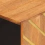 Mueble auxiliar madera maciza mango marrón/negro 60x33,5x75 cm de vidaXL, Aparadores - Ref: Foro24-356809, Precio: 129,23 €, ...