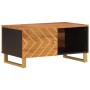 Mesa de centro madera maciza de mango negro marrón 80x50x40 cm de vidaXL, Mesas de centro - Ref: Foro24-356787, Precio: 72,88...