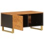 Mesa de centro madera maciza de mango negro marrón 80x50x40 cm de vidaXL, Mesas de centro - Ref: Foro24-356787, Precio: 72,88...