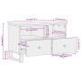 Mueble de TV madera de mango marrón negro 70x33,5x46 cm de vidaXL, Muebles TV - Ref: Foro24-356784, Precio: 63,04 €, Descuent...