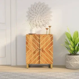 Auxiliary furniture solid mango wood brown/black 60x33.5x75 cm by vidaXL, Sideboards - Ref: Foro24-356785, Price: 128,03 €, D...