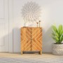 Mueble auxiliar madera maciza mango marrón/negro 60x33,5x75 cm de vidaXL, Aparadores - Ref: Foro24-356785, Precio: 129,70 €, ...