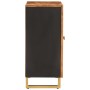 Mueble auxiliar madera maciza mango marrón/negro 60x33,5x75 cm de vidaXL, Aparadores - Ref: Foro24-356785, Precio: 129,70 €, ...