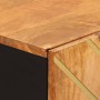 Mueble auxiliar madera maciza mango marrón/negro 60x33,5x75 cm de vidaXL, Aparadores - Ref: Foro24-356785, Precio: 129,70 €, ...