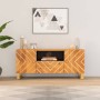 Mueble de TV madera maciza mango marrón y negro 105x33,5x46 cm de vidaXL, Muebles TV - Ref: Foro24-356797, Precio: 82,12 €, D...