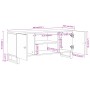 Mueble de TV madera maciza mango marrón y negro 105x33,5x46 cm de vidaXL, Muebles TV - Ref: Foro24-356783, Precio: 91,51 €, D...