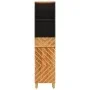 Mueble de baño madera maciza mango marrón negro 38x33,5x160 cm de vidaXL, Tocadores de baño - Ref: Foro24-356805, Precio: 134...