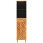 Mueble de baño madera maciza mango marrón negro 38x33,5x160 cm de vidaXL, Tocadores de baño - Ref: Foro24-356805, Precio: 136...