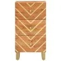 Mueble auxiliar madera maciza mango marrón/negro 40x33,5x75 cm de vidaXL, Aparadores - Ref: Foro24-356806, Precio: 70,97 €, D...