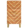 Mueble auxiliar madera maciza mango marrón/negro 40x33,5x75 cm de vidaXL, Aparadores - Ref: Foro24-356806, Precio: 71,64 €, D...