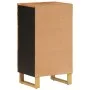 Mueble auxiliar madera maciza mango marrón/negro 40x33,5x75 cm de vidaXL, Aparadores - Ref: Foro24-356806, Precio: 70,97 €, D...