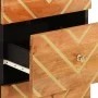 Mueble auxiliar madera maciza mango marrón/negro 40x33,5x75 cm de vidaXL, Aparadores - Ref: Foro24-356806, Precio: 70,97 €, D...