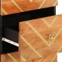 Mueble auxiliar madera maciza mango marrón/negro 40x33,5x75 cm de vidaXL, Aparadores - Ref: Foro24-356806, Precio: 71,64 €, D...