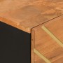 Mueble auxiliar madera maciza mango marrón/negro 40x33,5x75 cm de vidaXL, Aparadores - Ref: Foro24-356806, Precio: 71,64 €, D...