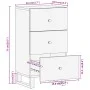 Mueble auxiliar madera maciza mango marrón/negro 40x33,5x75 cm de vidaXL, Aparadores - Ref: Foro24-356806, Precio: 70,97 €, D...