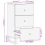 Mueble auxiliar madera maciza mango marrón/negro 40x33,5x75 cm de vidaXL, Aparadores - Ref: Foro24-356806, Precio: 71,64 €, D...