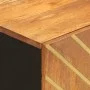 Mueble para lavabo de baño madera maciza mango marrón y negro de vidaXL, Tocadores de baño - Ref: Foro24-356802, Precio: 95,7...