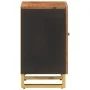 Mueble de baño madera maciza mango marrón y negro 38x33,5x58 cm de vidaXL, Tocadores de baño - Ref: Foro24-356804, Precio: 46...
